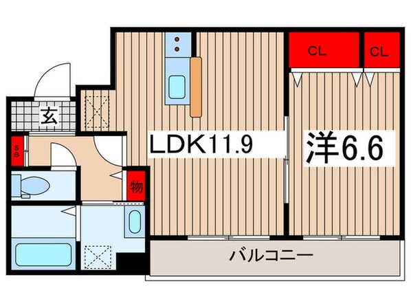 リーブルファイン指扇の物件間取画像